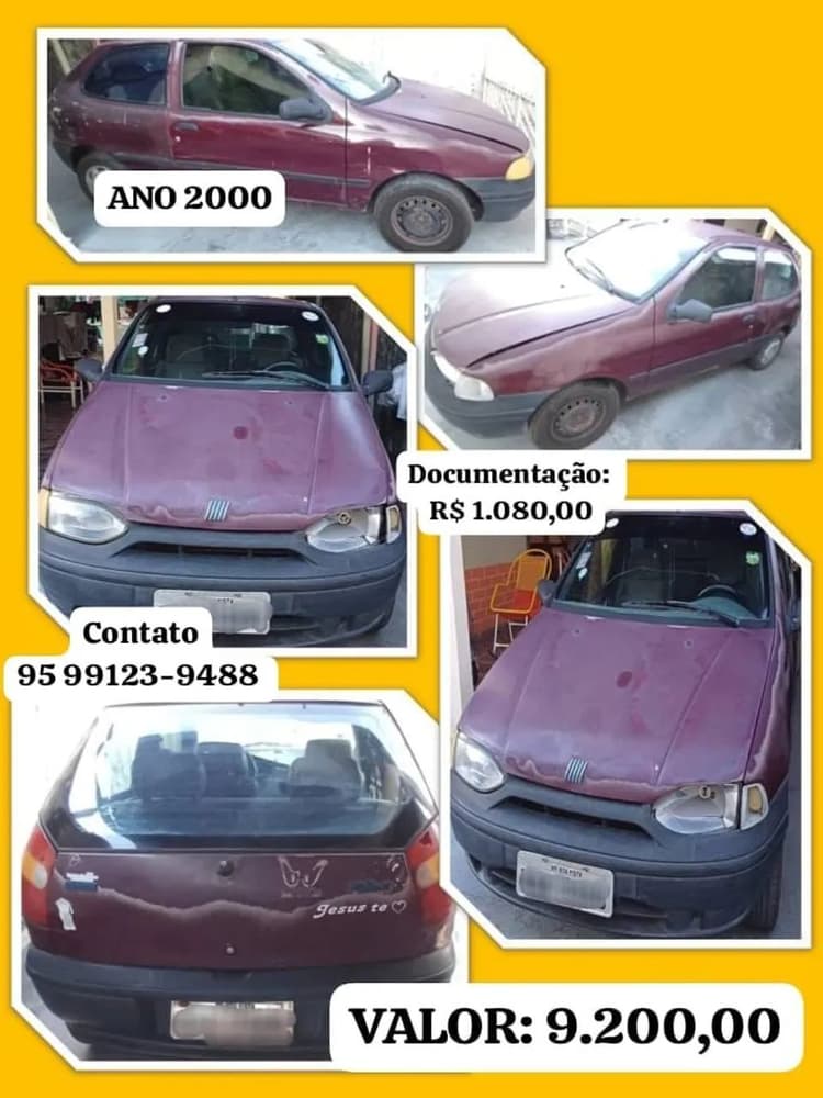 Fiat Palio EX 1.0 MPI 2P 2000