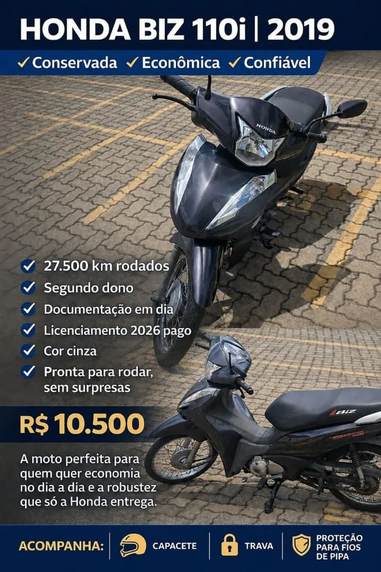Bis 110 -R$ 10.500