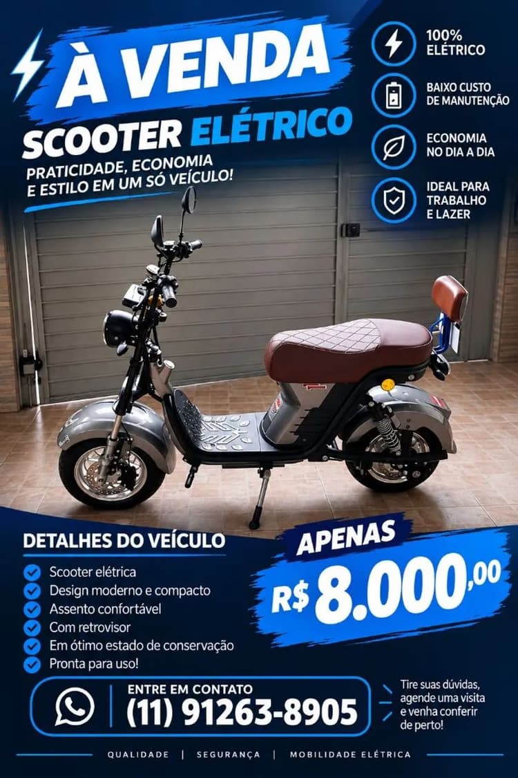 Scooter elétrica 